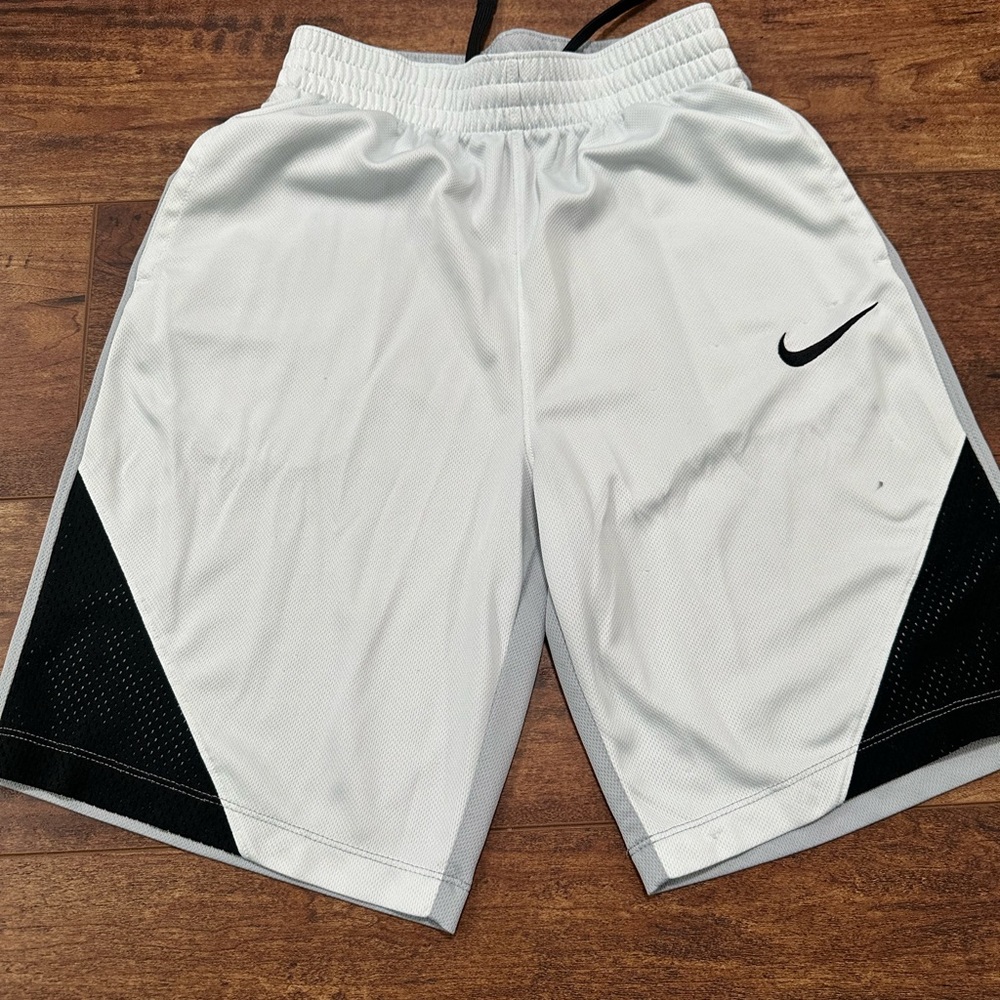 Black, grey and white Nike shorts size large